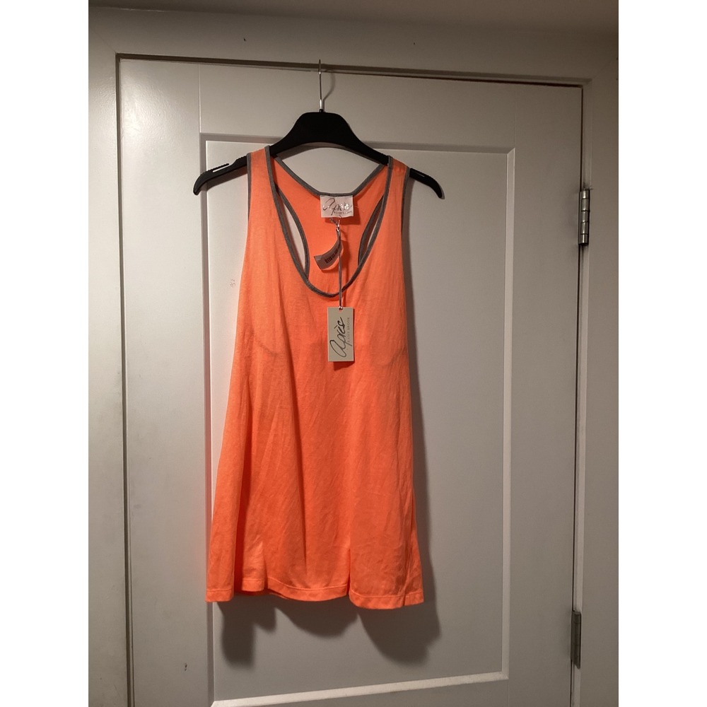 Ramy Brook Apres Bennett Neon Orange Racerback Tank Top XS-L CF55122